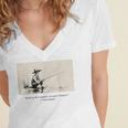 Work Is For Suckers I’m Goin’ Fishin’ Twain Sawyer Book Day Women's Jersey Short Sleeve Deep V-Neck Tshirt Work Is For Suckers I’m Goin’ Fishin’ Twain Sawyer Book Day Women's Jersey Short Sleeve Deep V-Neck Tshirt
