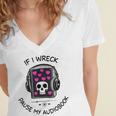 If I Wreck Pause My Audiobook Lover Reader Book-Club Women Women's Jersey Short Sleeve Deep V-Neck Tshirt If I Wreck Pause My Audiobook Lover Reader Book-Club Women Women's Jersey Short Sleeve Deep V-Neck Tshirt