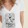 Writer Novelist Book Poetry Author Skeleton Tarot Card Women's Jersey Short Sleeve Deep V-Neck Tshirt Writer Novelist Book Poetry Author Skeleton Tarot Card Women's Jersey Short Sleeve Deep V-Neck Tshirt
