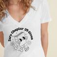Zero Chapter 39 Given Retro Thriller Book Lover Women's Jersey Short Sleeve Deep V-Neck Tshirt Zero Chapter 39 Given Retro Thriller Book Lover Women's Jersey Short Sleeve Deep V-Neck Tshirt