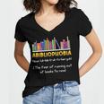 Abibliophobia Fear Of Running Out Of Books Read Book Women's Jersey Short Sleeve Deep V-Neck Tshirt Abibliophobia Fear Of Running Out Of Books Read Book Women's Jersey Short Sleeve Deep V-Neck Tshirt