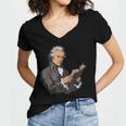 Alexander Hamilton Reading A Book Women's Jersey Short Sleeve Deep V-Neck Tshirt Alexander Hamilton Reading A Book Women's Jersey Short Sleeve Deep V-Neck Tshirt