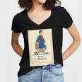 American Girl Meet Molly Book Cover Women's Jersey Short Sleeve Deep V-Neck Tshirt