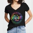 Anti Social Book Club Go Away I'm Reading Book Tie Dye Women's Jersey Short Sleeve Deep V-Neck Tshirt Anti Social Book Club Go Away I'm Reading Book Tie Dye Women's Jersey Short Sleeve Deep V-Neck Tshirt