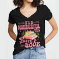Author It's A Wonderful Day To Write A Book Women's Jersey Short Sleeve Deep V-Neck Tshirt