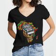 The Bible Is Our History Book Roots African American Faith Women's Jersey Short Sleeve Deep V-Neck Tshirt