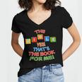 The BIBLE Yes That's The Book For Me Women's Jersey Short Sleeve Deep V-Neck Tshirt The BIBLE Yes That's The Book For Me Women's Jersey Short Sleeve Deep V-Neck Tshirt