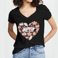 Big Book And Fall Heart Women's Jersey Short Sleeve Deep V-Neck Tshirt Big Book And Fall Heart Women's Jersey Short Sleeve Deep V-Neck Tshirt