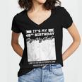 Birthday It's My 40th Birthday Guest Book Birthday Party Women's Jersey Short Sleeve Deep V-Neck Tshirt Birthday It's My 40th Birthday Guest Book Birthday Party Women's Jersey Short Sleeve Deep V-Neck Tshirt