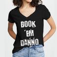 Book 'Em Danno Women's Jersey Short Sleeve Deep V-Neck Tshirt Book 'Em Danno Women's Jersey Short Sleeve Deep V-Neck Tshirt