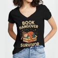 Book Hangover Survivor Reading Humor Librarian Bibliophiles Women's Jersey Short Sleeve Deep V-Neck Tshirt Book Hangover Survivor Reading Humor Librarian Bibliophiles Women's Jersey Short Sleeve Deep V-Neck Tshirt