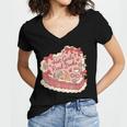 Book Lover Hot Girls Read Books Tee Women's Jersey Short Sleeve Deep V-Neck Tshirt