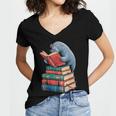 Book Reading Book Reader Manatees Sea Animal Sea Cow Manatee Women's Jersey Short Sleeve Deep V-Neck Tshirt Book Reading Book Reader Manatees Sea Animal Sea Cow Manatee Women's Jersey Short Sleeve Deep V-Neck Tshirt