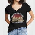 Book Vintage I Read The Constitution For The Articles Women's Jersey Short Sleeve Deep V-Neck Tshirt Book Vintage I Read The Constitution For The Articles Women's Jersey Short Sleeve Deep V-Neck Tshirt