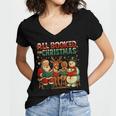 All Booked For Christmas Book Lover Women's Jersey Short Sleeve Deep V-Neck Tshirt