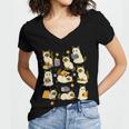 Books Lover Bookish Ghost Himalayan Cat Reading Halloween Women's Jersey Short Sleeve Deep V-Neck Tshirt Books Lover Bookish Ghost Himalayan Cat Reading Halloween Women's Jersey Short Sleeve Deep V-Neck Tshirt
