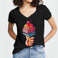 Books Reading Ice Cream Women's Jersey Short Sleeve Deep V-Neck Tshirt Books Reading Ice Cream Women's Jersey Short Sleeve Deep V-Neck Tshirt