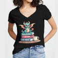 Bookworm Book Dragon Read Books Be Kind Stay Weird Women's Jersey Short Sleeve Deep V-Neck Tshirt Bookworm Book Dragon Read Books Be Kind Stay Weird Women's Jersey Short Sleeve Deep V-Neck Tshirt