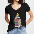 Bookworm Cockatiel Bird Reading Books Drinking Coffee Lover Women's Jersey Short Sleeve Deep V-Neck Tshirt Bookworm Cockatiel Bird Reading Books Drinking Coffee Lover Women's Jersey Short Sleeve Deep V-Neck Tshirt