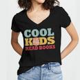 Bookworm Cool Kids Read Books Book Lover Reading Women's Jersey Short Sleeve Deep V-Neck Tshirt Bookworm Cool Kids Read Books Book Lover Reading Women's Jersey Short Sleeve Deep V-Neck Tshirt