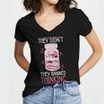 Bookworm Library Banned Book -Adults Short Sleeve Modern Crew Neck Small Straight Imported They Didn't Ban Books They Banned Thinking Women's Jersey Short Sleeve Deep V-Neck Tshirt Bookworm Library Banned Book -Adults Short Sleeve Modern Crew Neck Small Straight Imported They Didn't Ban Books They Banned Thinking Women's Jersey Short Sleeve Deep V-Neck Tshirt