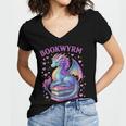 Bookwyrm Just a Girl Who Loves Dragons Books Dragon Reader Women's Jersey Short Sleeve Deep V-Neck Tshirt Bookwyrm Just a Girl Who Loves Dragons Books Dragon Reader Women's Jersey Short Sleeve Deep V-Neck Tshirt