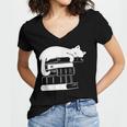 Cat Book Books And Cats Cat Lover Cat Mom Book Lovers Women's Jersey Short Sleeve Deep V-Neck Tshirt Cat Book Books And Cats Cat Lover Cat Mom Book Lovers Women's Jersey Short Sleeve Deep V-Neck Tshirt