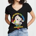 Cat Mom Loves Cats Dad Not In The Mood For People Introvert Women's Jersey Short Sleeve Deep V-Neck Tshirt Cat Mom Loves Cats Dad Not In The Mood For People Introvert Women's Jersey Short Sleeve Deep V-Neck Tshirt
