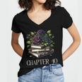 Chapter 40 40th Birthday Women Book Lovers Dark Romance Women's Jersey Short Sleeve Deep V-Neck Tshirt