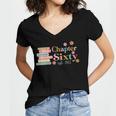 Chapter Sixty 60 Years Old 60th Birthday Book Lover Women's Jersey Short Sleeve Deep V-Neck Tshirt