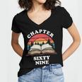 Chapter Sixty Nine Book Reading 69th Birthday 69 Year Old Women's Jersey Short Sleeve Deep V-Neck Tshirt Chapter Sixty Nine Book Reading 69th Birthday 69 Year Old Women's Jersey Short Sleeve Deep V-Neck Tshirt