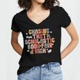 CHASING THAT SCHOLASTIC BOOK FAIR HIGH Women's Jersey Short Sleeve Deep V-Neck Tshirt