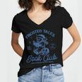 Christmas Snowman Frosted Tales Book Club Women's Jersey Short Sleeve Deep V-Neck Tshirt Christmas Snowman Frosted Tales Book Club Women's Jersey Short Sleeve Deep V-Neck Tshirt