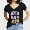 Cool Kids Read Books Apparel Women's Jersey Short Sleeve Deep V-Neck Tshirt