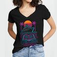 Cruise Ship Vacations Reading Book Lovers Sunset Women's Jersey Short Sleeve Deep V-Neck Tshirt Cruise Ship Vacations Reading Book Lovers Sunset Women's Jersey Short Sleeve Deep V-Neck Tshirt