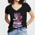 Cute Dragon Read Books Be Kind Stay Weird Book Lover Women's Jersey Short Sleeve Deep V-Neck Tshirt Cute Dragon Read Books Be Kind Stay Weird Book Lover Women's Jersey Short Sleeve Deep V-Neck Tshirt