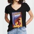 Disney Pixar The Incredibles Omnidroid Comic Book Cover Women's Jersey Short Sleeve Deep V-Neck Tshirt