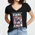 Dungeon Crawler Carl Vintage Paperback Illustration Book Women's Jersey Short Sleeve Deep V-Neck Tshirt