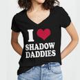 Fantasy Romantasy Book Lover I Love Heart Shadow Daddies Women's Jersey Short Sleeve Deep V-Neck Tshirt Fantasy Romantasy Book Lover I Love Heart Shadow Daddies Women's Jersey Short Sleeve Deep V-Neck Tshirt