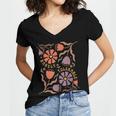 Floral Pride & Prejudice Barely Tolerable Book Lover Bookish Women's Jersey Short Sleeve Deep V-Neck Tshirt Floral Pride & Prejudice Barely Tolerable Book Lover Bookish Women's Jersey Short Sleeve Deep V-Neck Tshirt