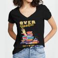 Fully Booked But I Am Ok Book Lover Reading Author Women's Jersey Short Sleeve Deep V-Neck Tshirt Fully Booked But I Am Ok Book Lover Reading Author Women's Jersey Short Sleeve Deep V-Neck Tshirt