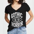 Gothic Classic Horror Thriller Book Movie Film Halloween Women's Jersey Short Sleeve Deep V-Neck Tshirt Gothic Classic Horror Thriller Book Movie Film Halloween Women's Jersey Short Sleeve Deep V-Neck Tshirt