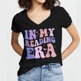 Groovy In My Reading Era Book Lovers Book Reader Women's Jersey Short Sleeve Deep V-Neck Tshirt Groovy In My Reading Era Book Lovers Book Reader Women's Jersey Short Sleeve Deep V-Neck Tshirt