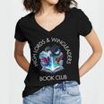 High Lords & Wingleaders Book Club Fantasy Storm Dragon Women's Jersey Short Sleeve Deep V-Neck Tshirt High Lords & Wingleaders Book Club Fantasy Storm Dragon Women's Jersey Short Sleeve Deep V-Neck Tshirt