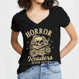 Horror Reading Spooky Vibes Bookish Horror Readers Book Club Women's Jersey Short Sleeve Deep V-Neck Tshirt Horror Reading Spooky Vibes Bookish Horror Readers Book Club Women's Jersey Short Sleeve Deep V-Neck Tshirt