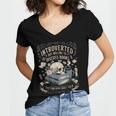 Introverted But Willing To Discuss Books Club Cozy Aesthetic Women's Jersey Short Sleeve Deep V-Neck Tshirt Introverted But Willing To Discuss Books Club Cozy Aesthetic Women's Jersey Short Sleeve Deep V-Neck Tshirt