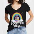 It's Book Fair Week Librarian Library Literacy Reading Women's Jersey Short Sleeve Deep V-Neck Tshirt It's Book Fair Week Librarian Library Literacy Reading Women's Jersey Short Sleeve Deep V-Neck Tshirt