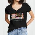 Just One More Chapter Book Lovers Reading Teacher Women's Jersey Short Sleeve Deep V-Neck Tshirt Just One More Chapter Book Lovers Reading Teacher Women's Jersey Short Sleeve Deep V-Neck Tshirt
