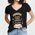 Just One More Chapter Cozy Book Lover Reading & Coffee Women's Jersey Short Sleeve Deep V-Neck Tshirt Just One More Chapter Cozy Book Lover Reading & Coffee Women's Jersey Short Sleeve Deep V-Neck Tshirt