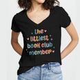 Kids The Littlest Book Club Member Book Lover Club Women's Jersey Short Sleeve Deep V-Neck Tshirt Kids The Littlest Book Club Member Book Lover Club Women's Jersey Short Sleeve Deep V-Neck Tshirt